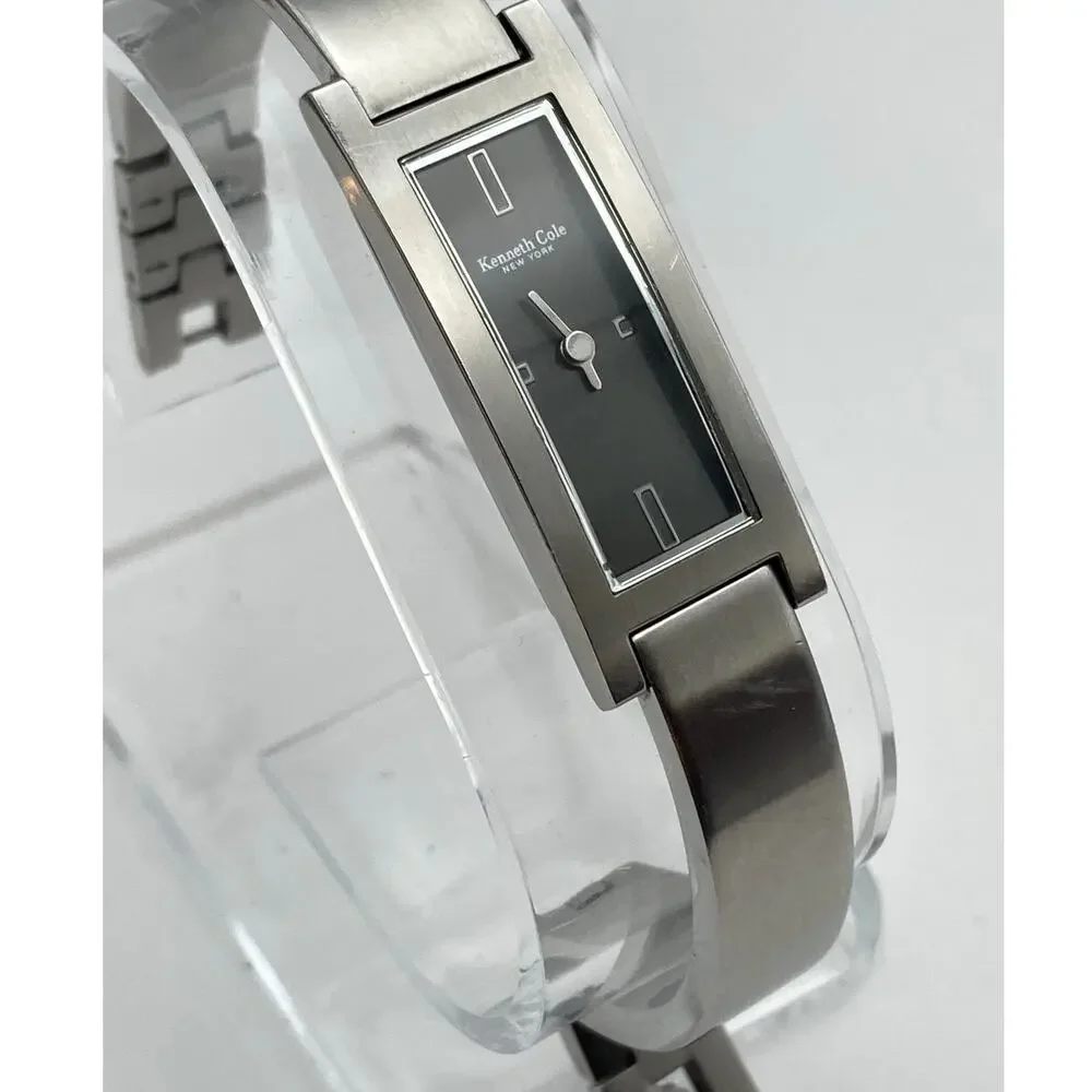 Kenneth Cole New York KC4210 Women's Tank Watch 15mm New Battery WR Wrist 5.5